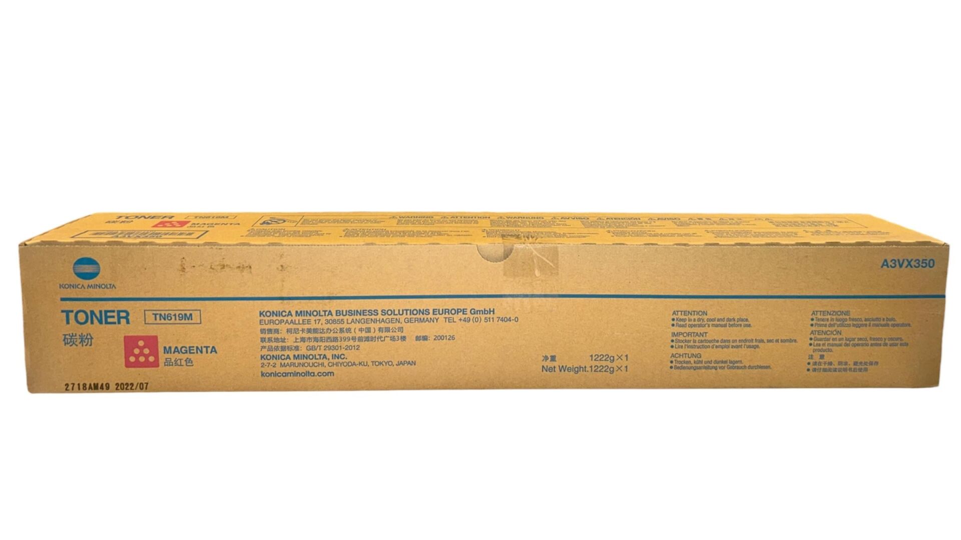 Minolta TN-619E Orjinal Kırmızı Toner AccurioPress C2060 C2070 A3VX35D 54,5k.