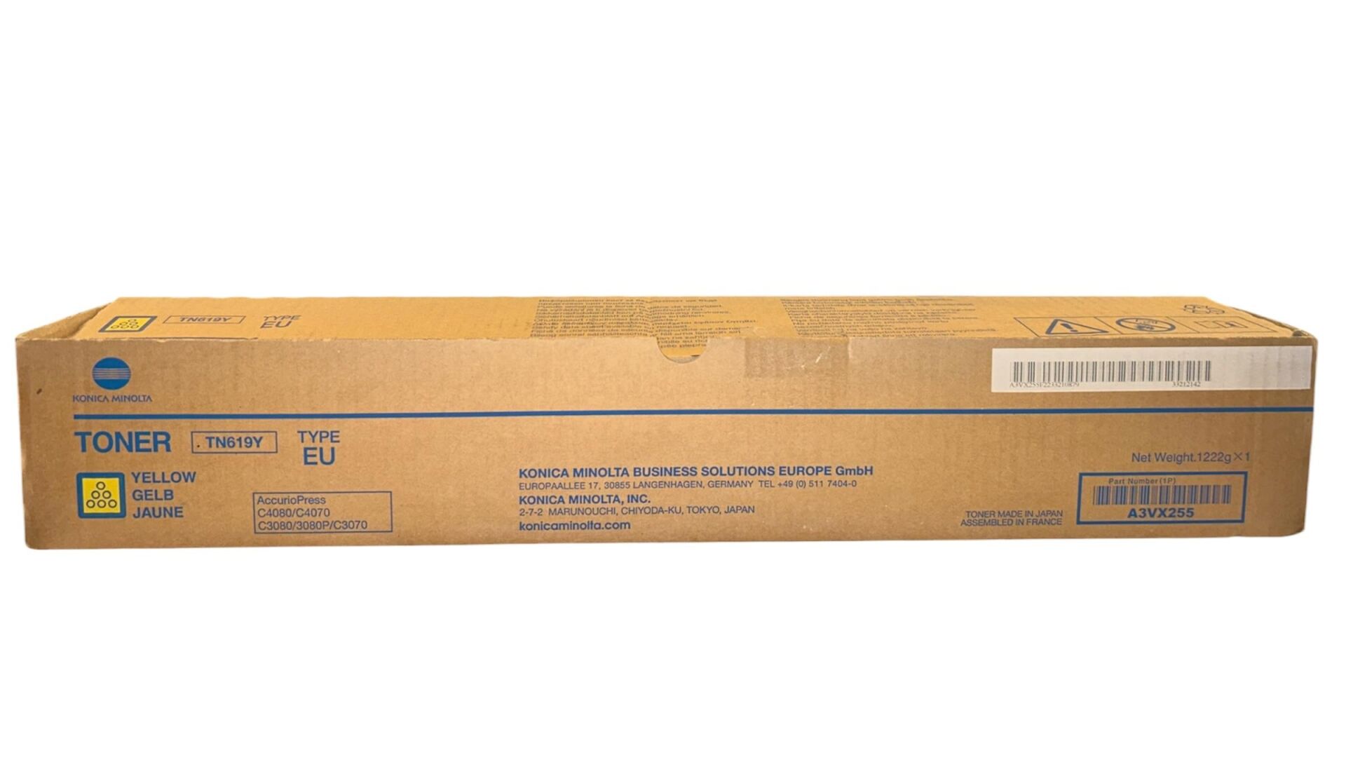 Minolta TN-619 Orjinal Sarı Toner Press C3070 C3080 C4070 C4080 A3VX255 78k.