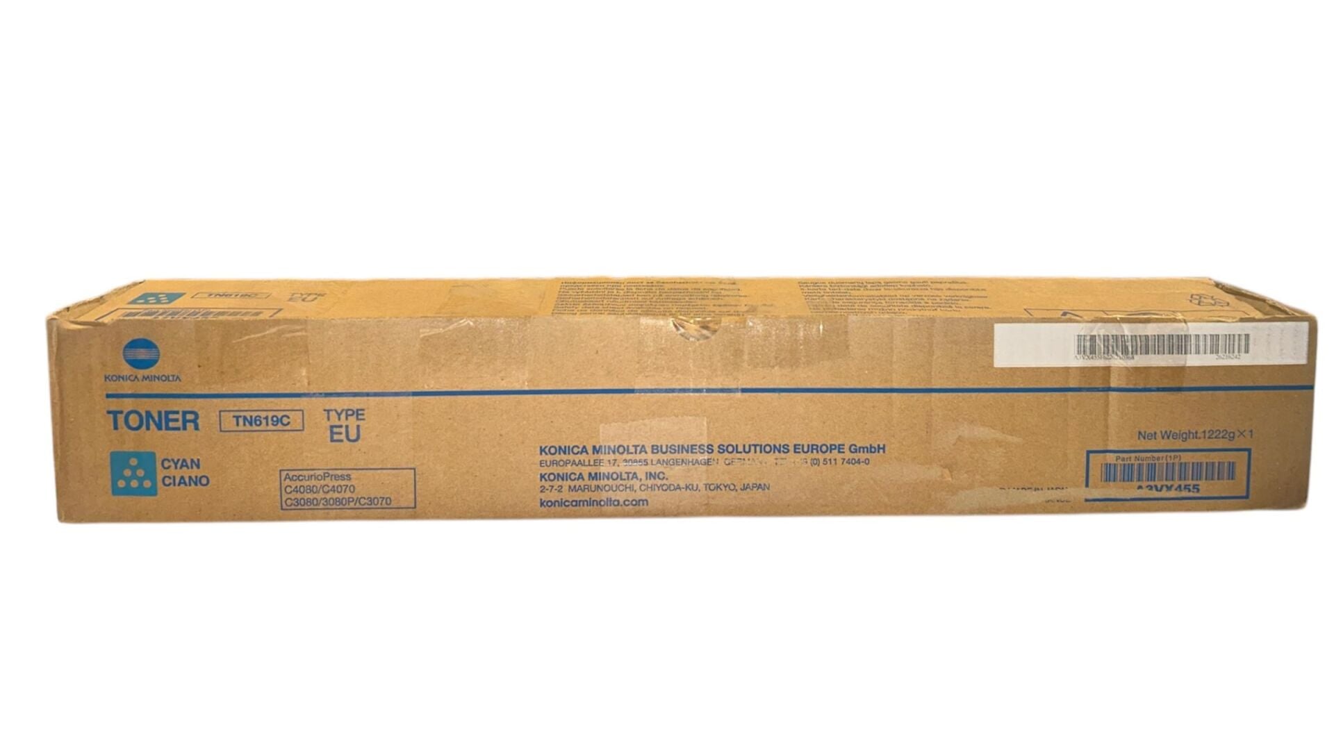 Minolta TN-619 Orjinal Mavi Toner Press C3070 C3080 C4070 C4080 A3VX455 78k.