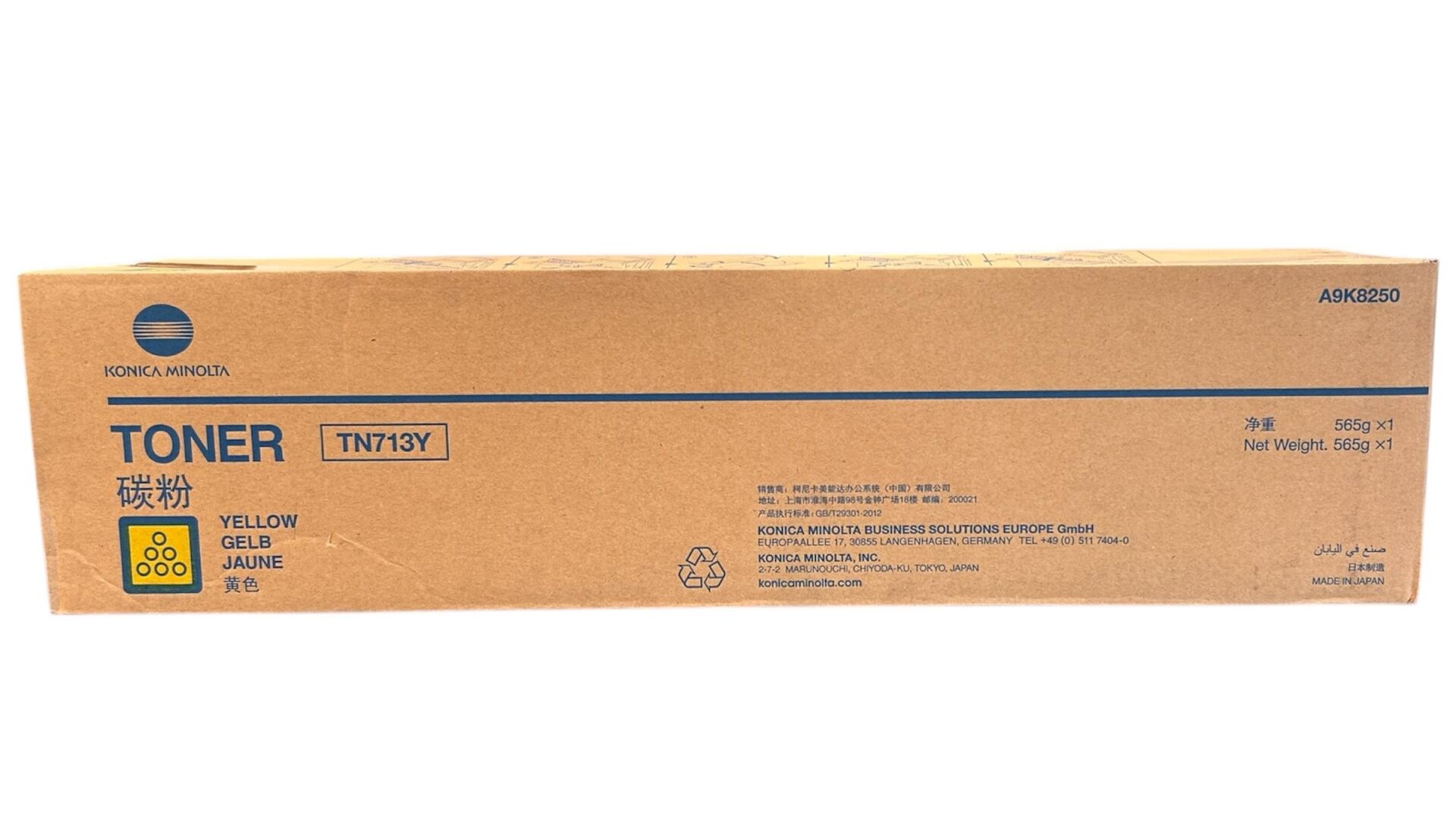 Minolta TN-713 Orjinal Sarı Toner Bizhub C-659  C-759 A9K8250