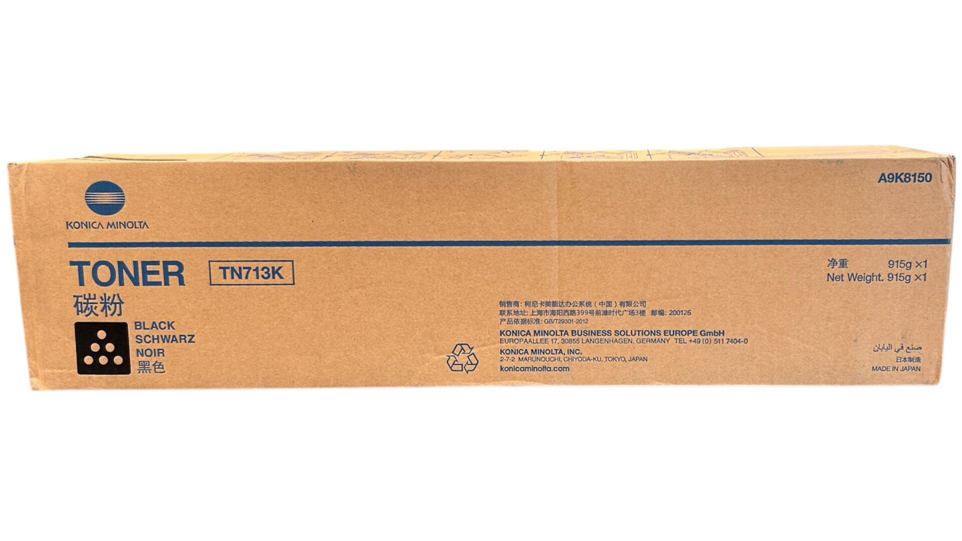 Minolta TN-713 Orjinal Siyah Toner Bizhub C-659  C-759 A9K8150