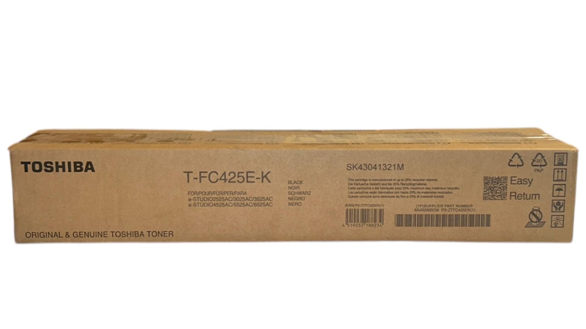 Toshiba T-FC425E-K Orijinal Siyah Toner E-Studio 2020AC 2520 2521 2525 3025 4525