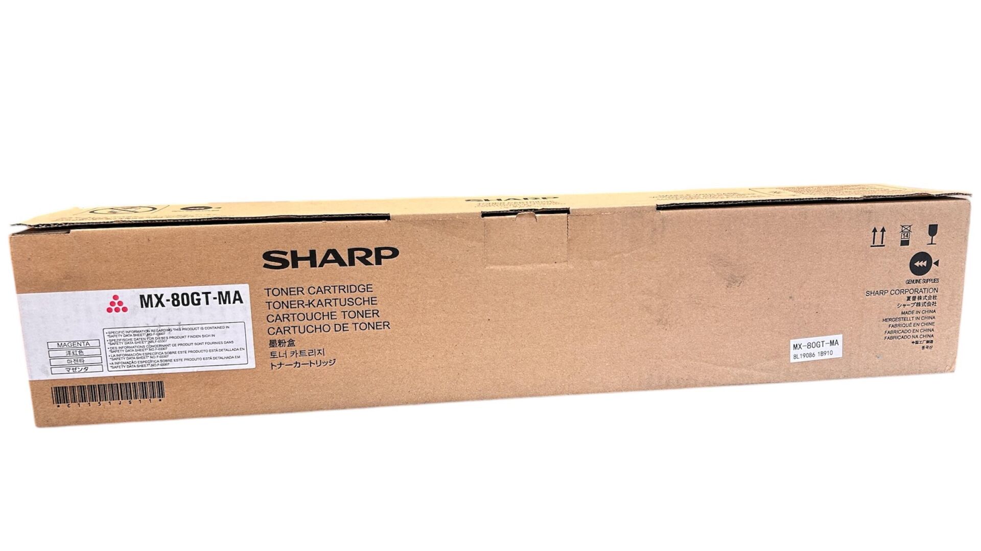 Sharp MX-80GT-MA Orijinal Kırmızı Toner MX-7081 MX-8081