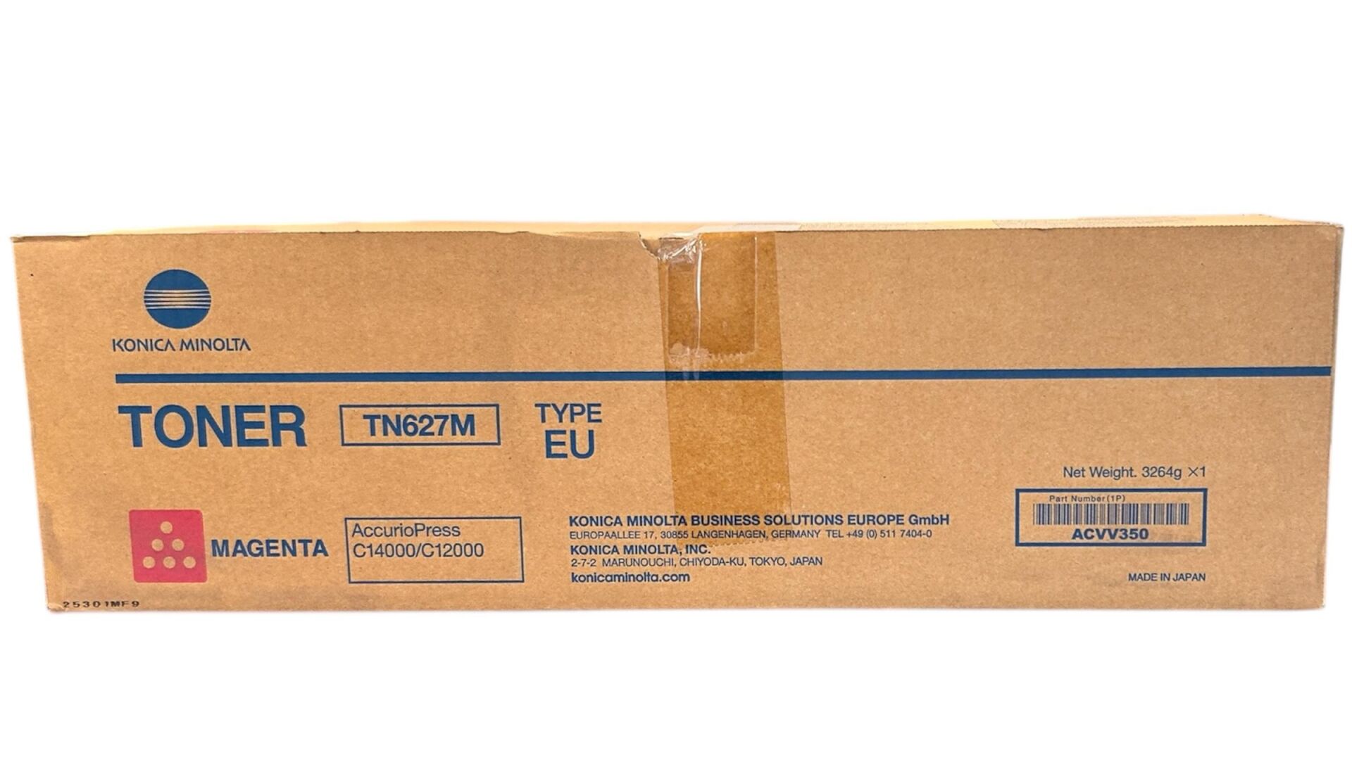 Minolta TN-627 Orjinal Kırmızı Toner AccurioPress C-12000 C-14000 ACVV350 3264g.