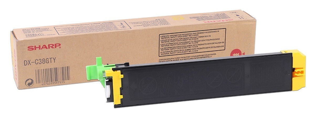 Sharp DX-C38GTY Orjinal Sarı Toner DX-C310-C311-C312-C380-C381-C400-C401-C402