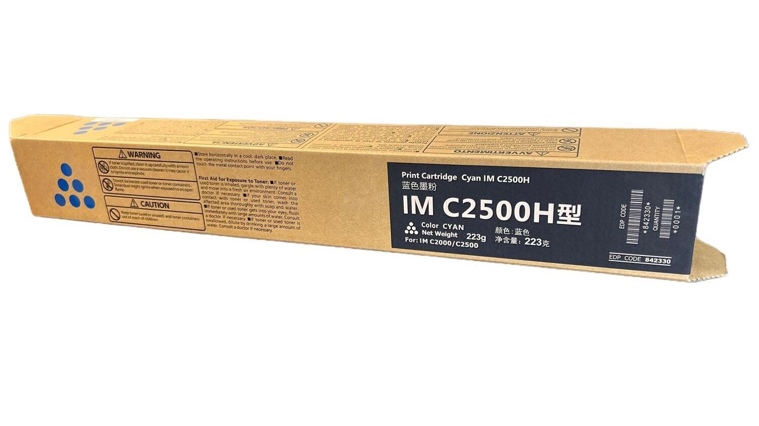 Ricoh IM C2000 IM C2000A Mavi Smart Toner IM C2500 C2500A 252g