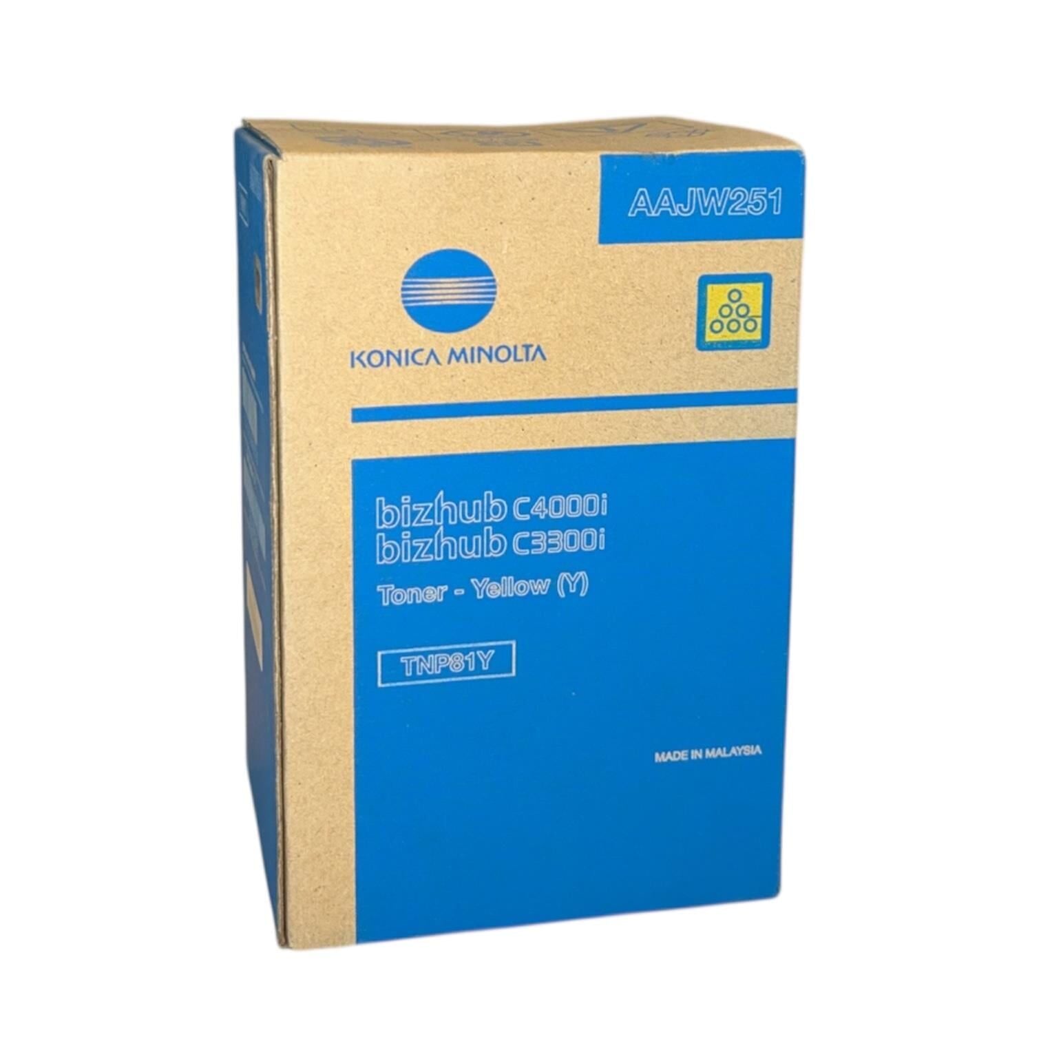 Minolta TNP-81 Orijinal Sarı Toner Bizhub C-3300i  C-4000i