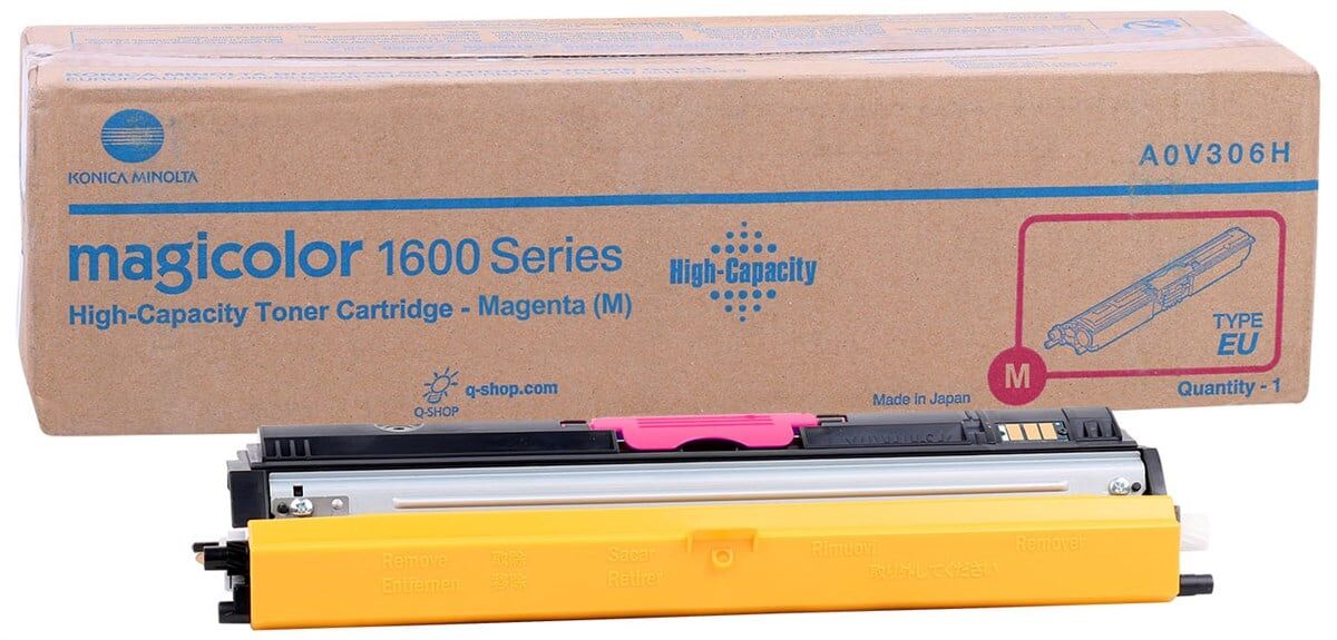 Minolta -1600W Orjinal Kırmızı Toner -1650EN -1680MF -1690MF A0V30AH  1.500K