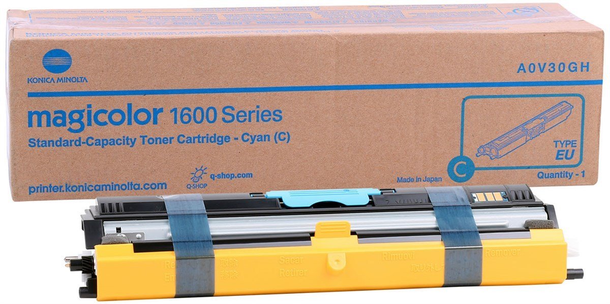 Minolta -1600W Orjinal Mavi Toner -1650EN 1680MF -1690MF  A0V30GH (1.500 Sayfa)