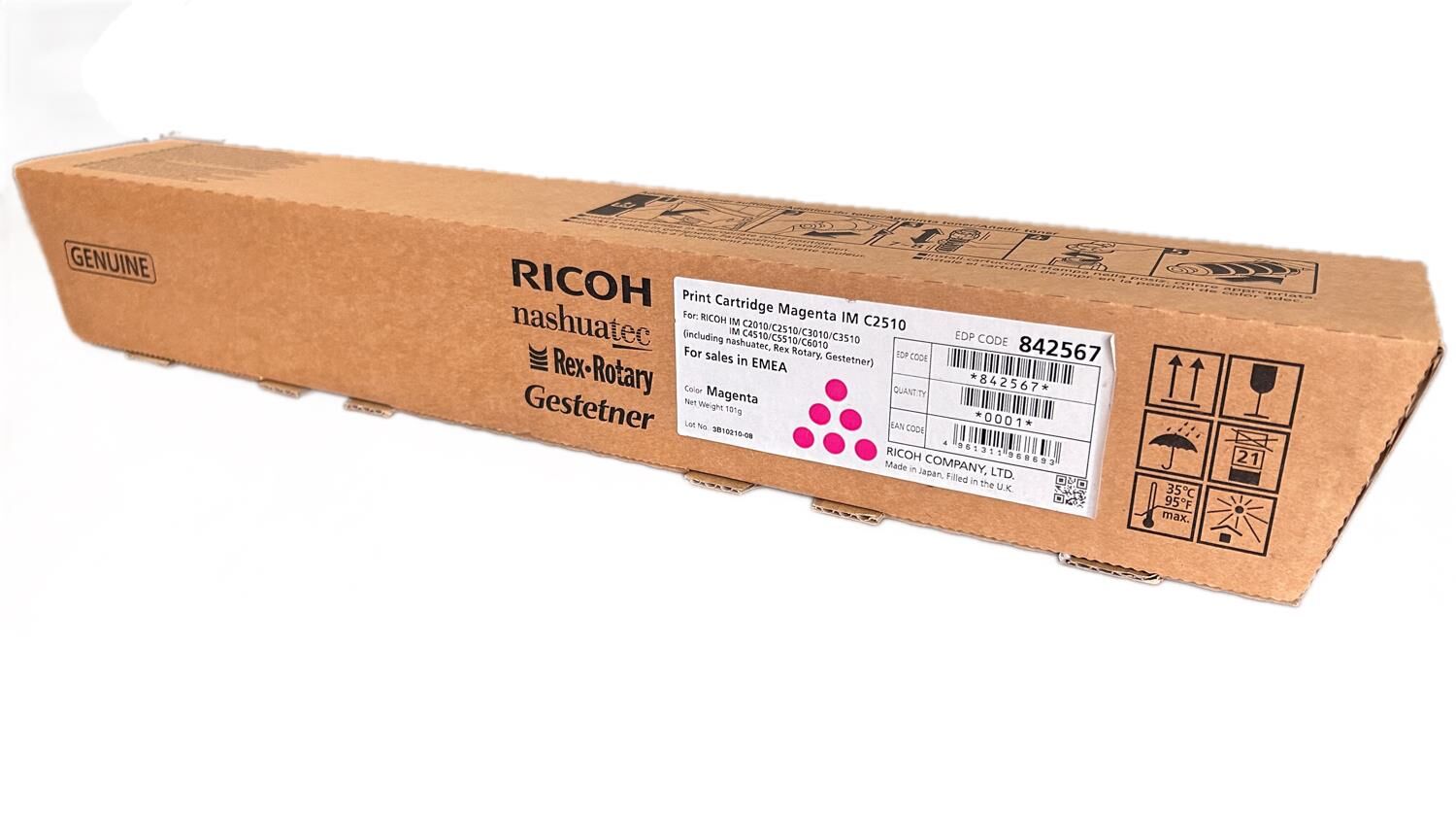 Ricoh IM C2010 IM C2510 Orijinal Kırmızı Toner 842567