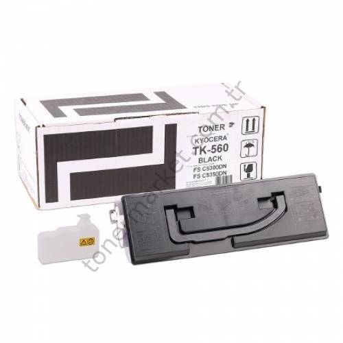 Kyocera Mita TK-560 Orjinal Siyah Toner FS-C -5300dn -5350dn Ecosys P-6030cdn