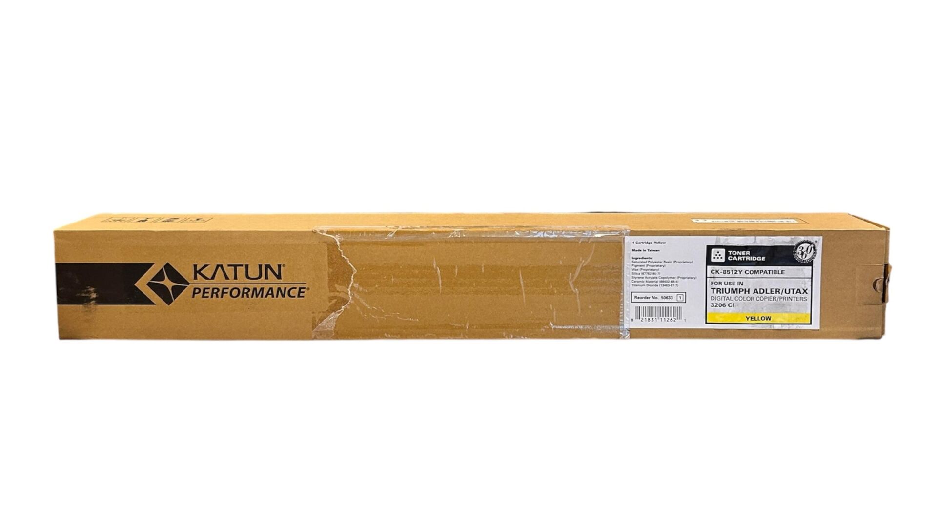 50633-Utax CK-8512 Katun Sarı Toner 3206ci 3207ci 1T02RLATA0