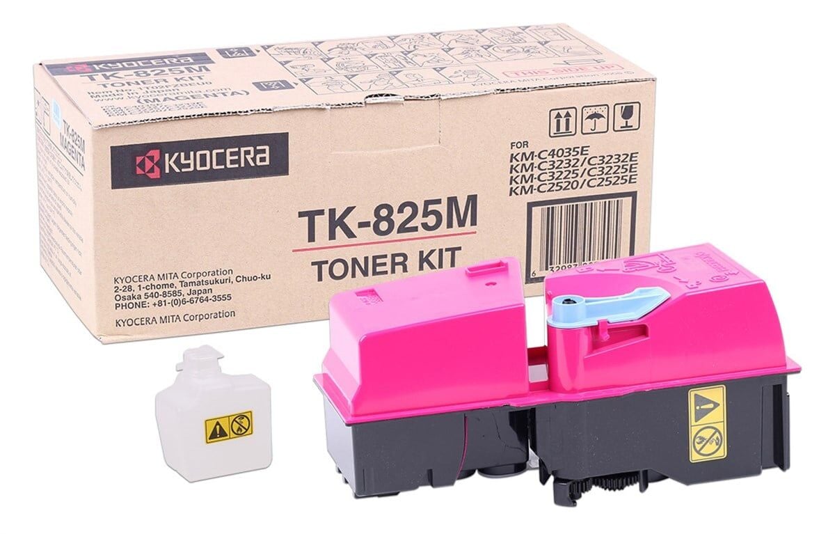 Kyocera Mita TK-825 Orjinal Kırmızı Toner KM-C -2520 -2525 -3225 -3232 -4035