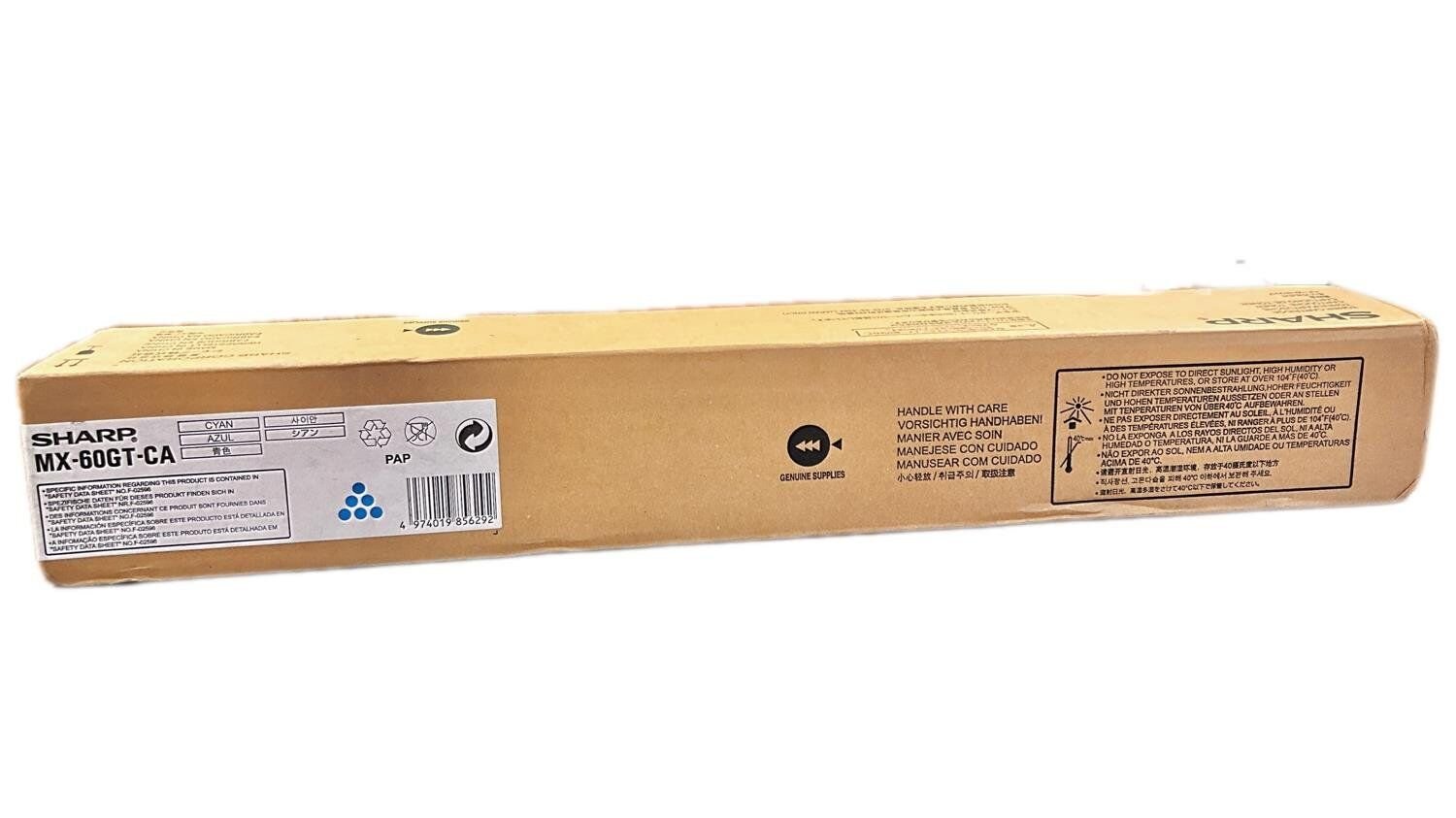 Sharp MX-60GT-CA Orijinal Mavi Toner MX-3050 3570 4070 5050 5070 MX-6000 Serisi