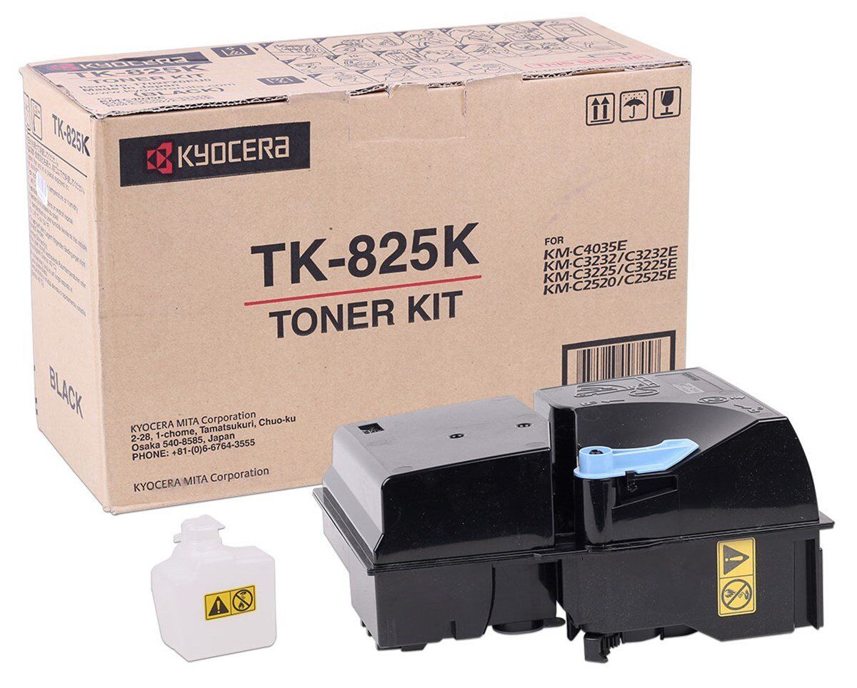 Kyocera Mita TK-825 Orjinal Siyah Toner KM-C -2520 -2525 -3225 -3232 -4035