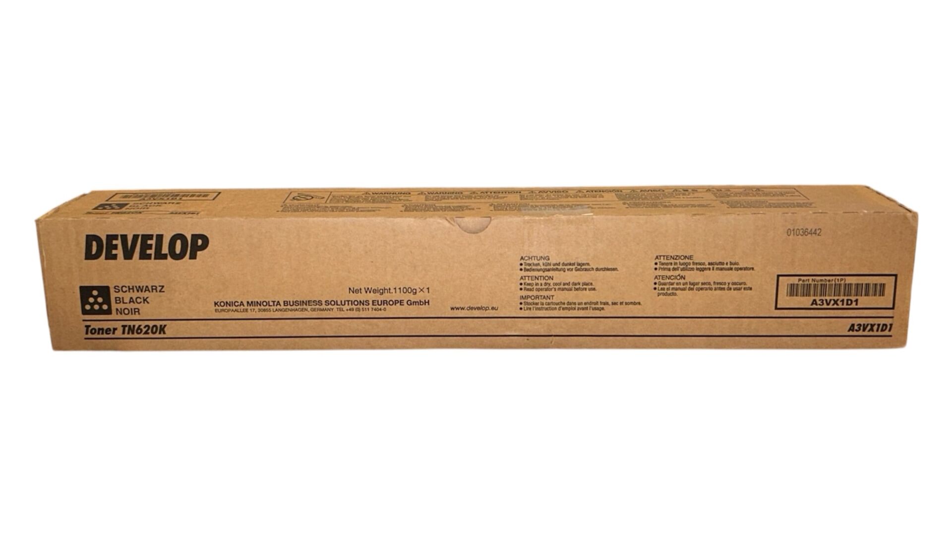 Develop TN-620 Siyah Orijinal Toner Ineo +1060L A3VX1D1
