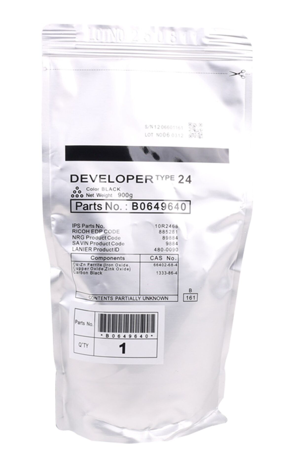 Ricoh Type-24 Muadil Developer  MP 75007502 8000 9001 9002 9003 7503  B0649640