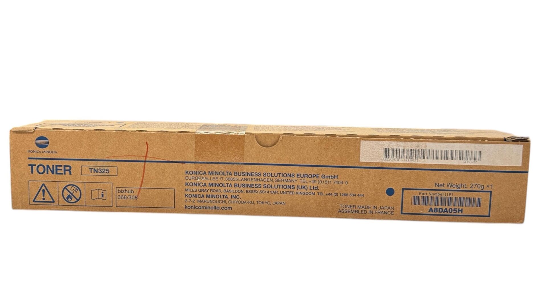Minolta TN-325 Orjinal Lower Toner Bizhub 308  368 14,4k
