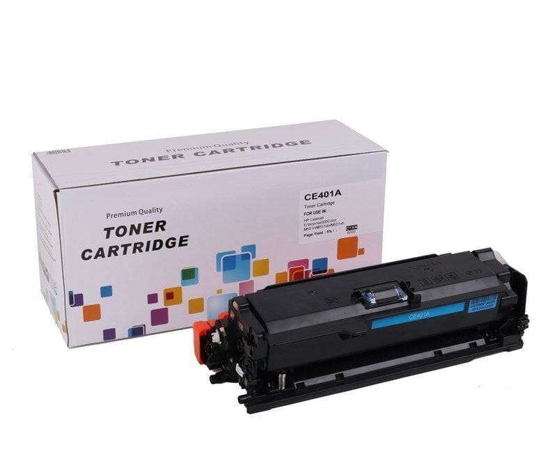 HP CE-251A 504A CE-401A 507A Mavi Muadil Toner CP-3525 CM-3530 Pro-500 M-551