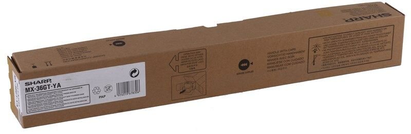Sharp MX-36GT-YA Orijial Sarı Toner MX-2610 3110 3610 3640 3140 2640