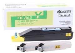 Kyocera Mita TK-865 Orjinal Sarı Toner Taskalfa  250ci 300ci