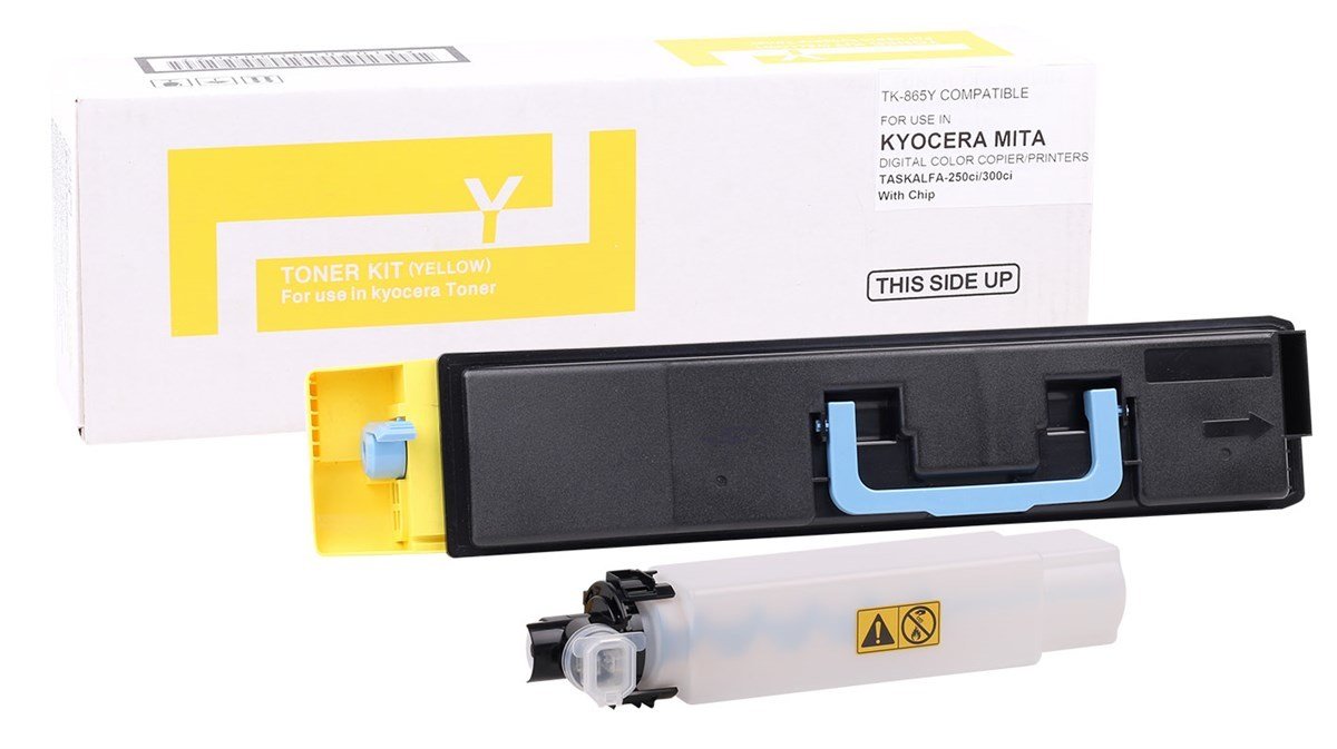 Kyocera Mita TK-865 Smart Sarı Toner Taskalfa-250ci -300ci