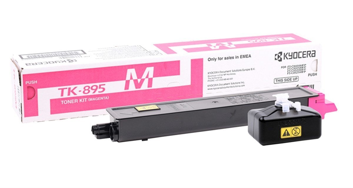 Kyocera Mita TK-895 Orjinal Kırmızı Toner FS-C 8020-8025-8520-8525