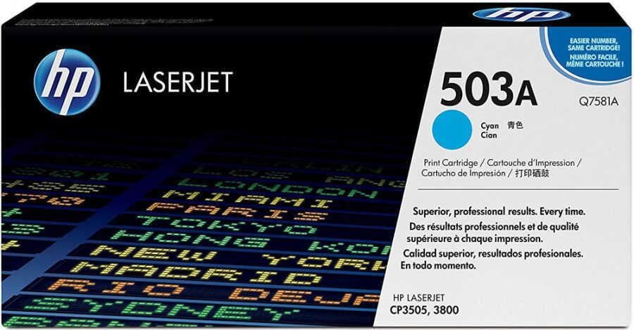 HP Q7581A (503A) Mavi Orjinal Toner - Color LaserJet 3505 3800