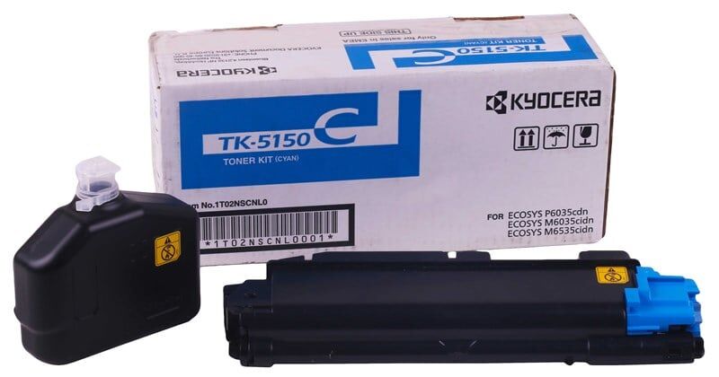 Kyocera Mita TK-5150 Orjinal Mavi Toner Ecosys P-6035 P-6535