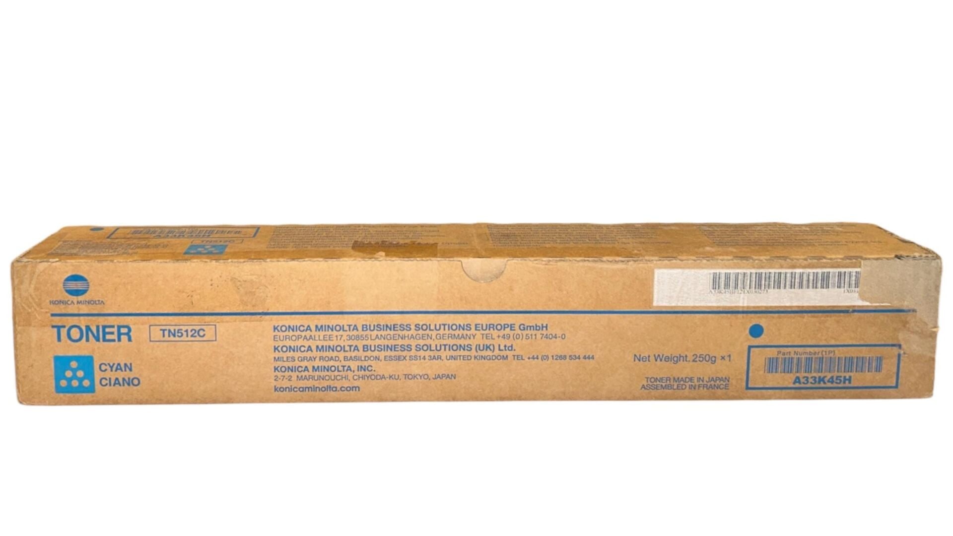 Minolta TN-512 Orjinal Mavi Lower Toner C454 C554 A33K45H