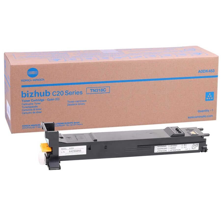 Minolta TN-318 Orjinal Mavi Toner Bizhub C20 A0DK453