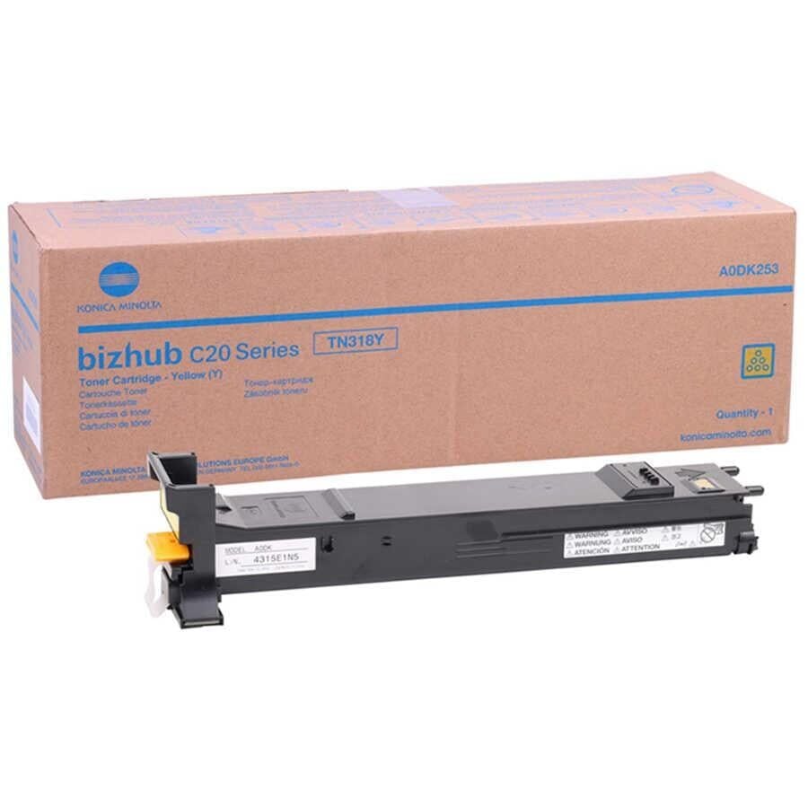Minolta TN-318 Orjinal Sarı Toner Bizhub C20 A0DK253