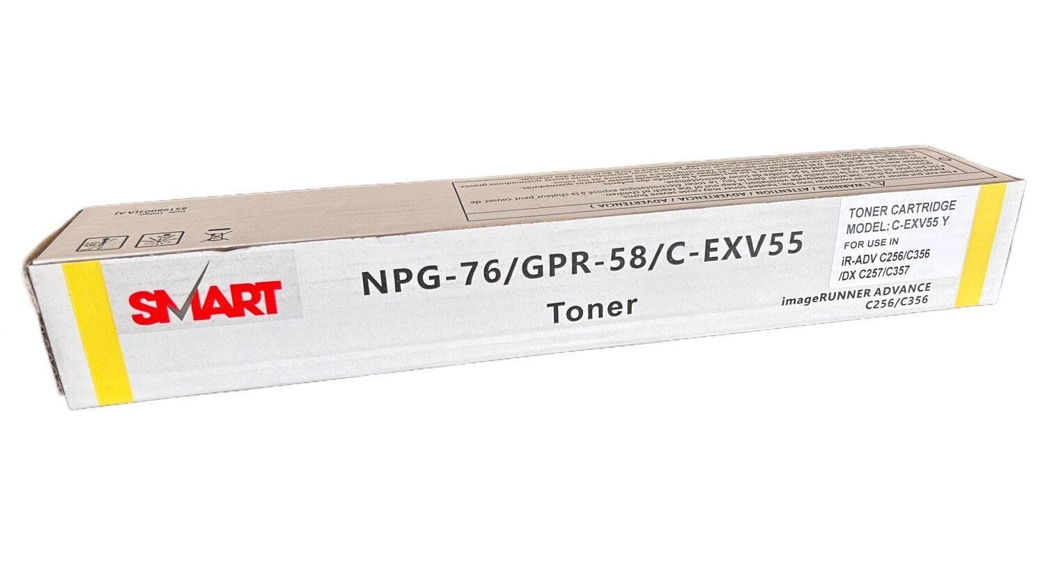 Canon EXV-55 Smart Sarı Toner  IR-C  -256i  -257i  -356i  -357i