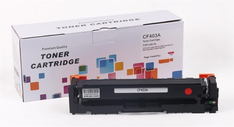 HP CF-403A 201A CRG-045 Kırmızı Muadil Toner Pro M-252 M-277 MF-635CX
