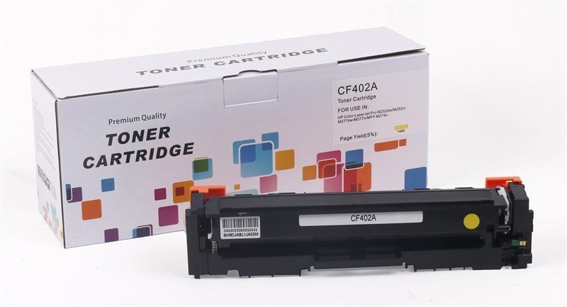 HP CF-402A 201A CRG-045 Sarı Muadil Toner Pro M-252  M-277  MF-635CX