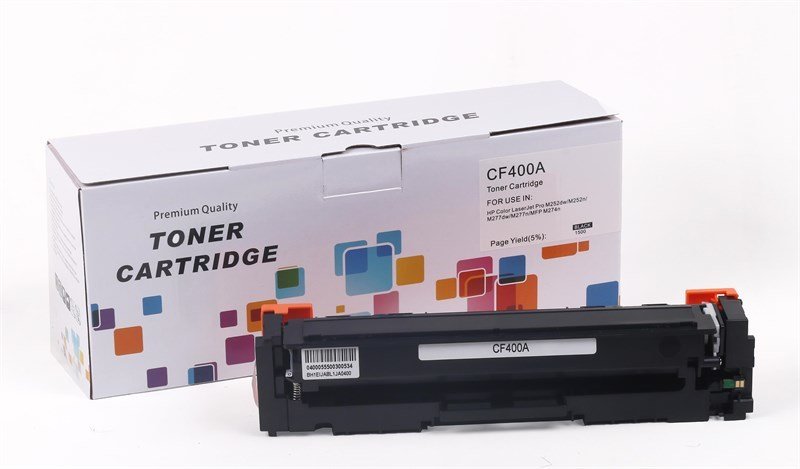 HP CF-400A 201A CRG-045 Siyah Muadil Toner Pro M-252  M-277  MF-635CX