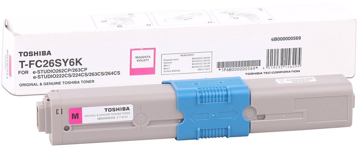 Toshiba T-FC26E-M Orjinal Kırmızı Toner EStudio 262 222 223 (6k)