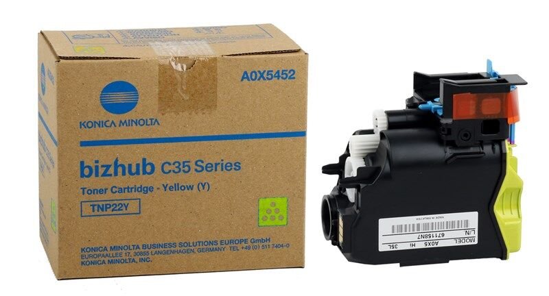 Minolta TNP-22 Orjinal Sarı Toner Bizhub C-35 A0X5252