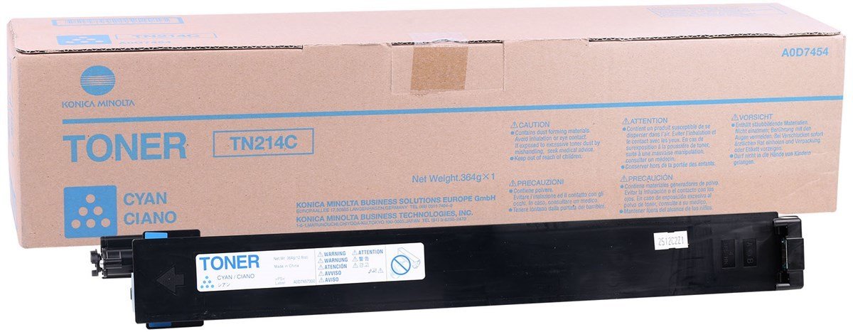Minolta TN-214 Orjinal Mavi Toner Bizhub C200 A0D7454