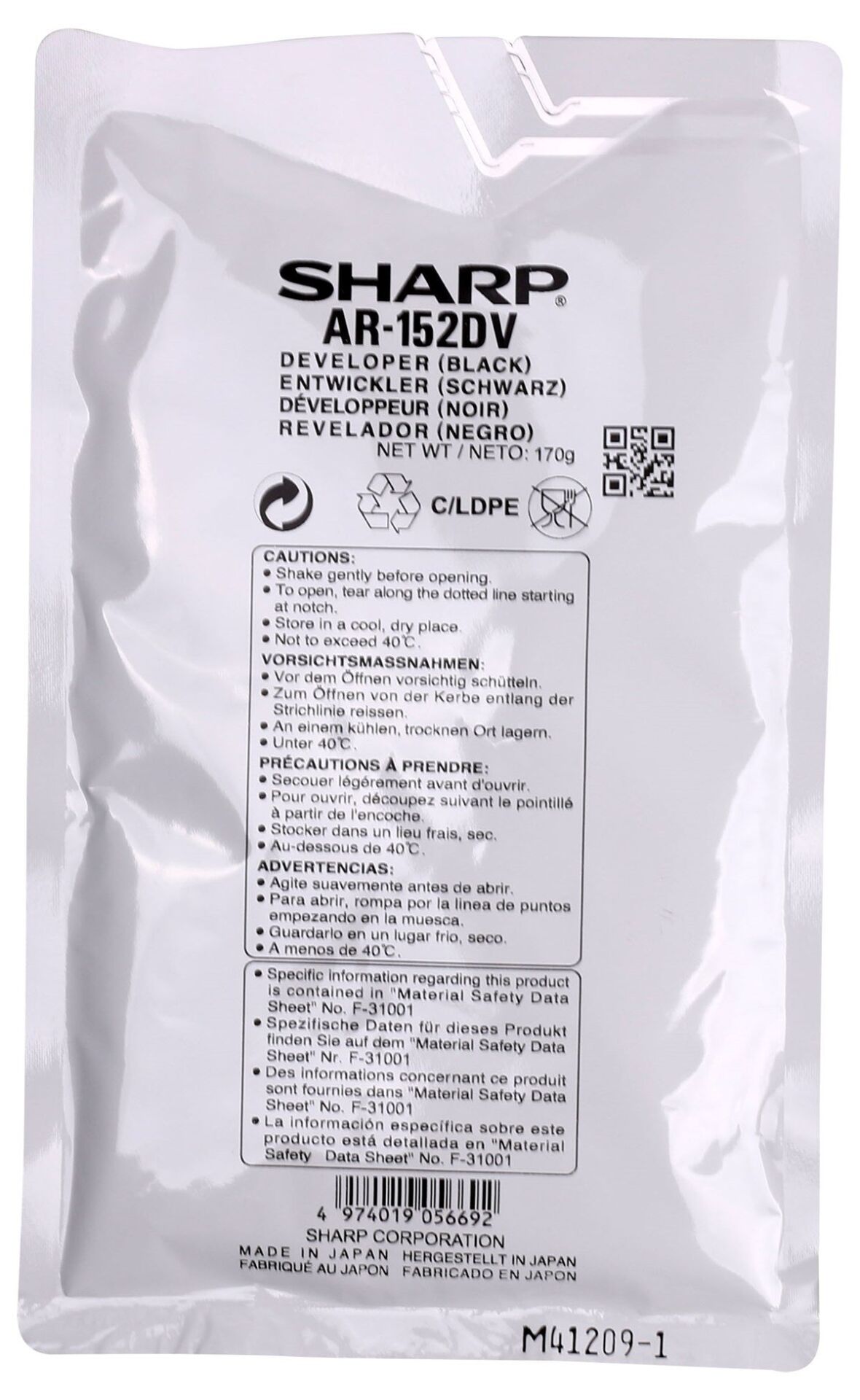 Sharp  AR-208DV Orijinal Developer AR-122 168  5420 T-2021 (170g)