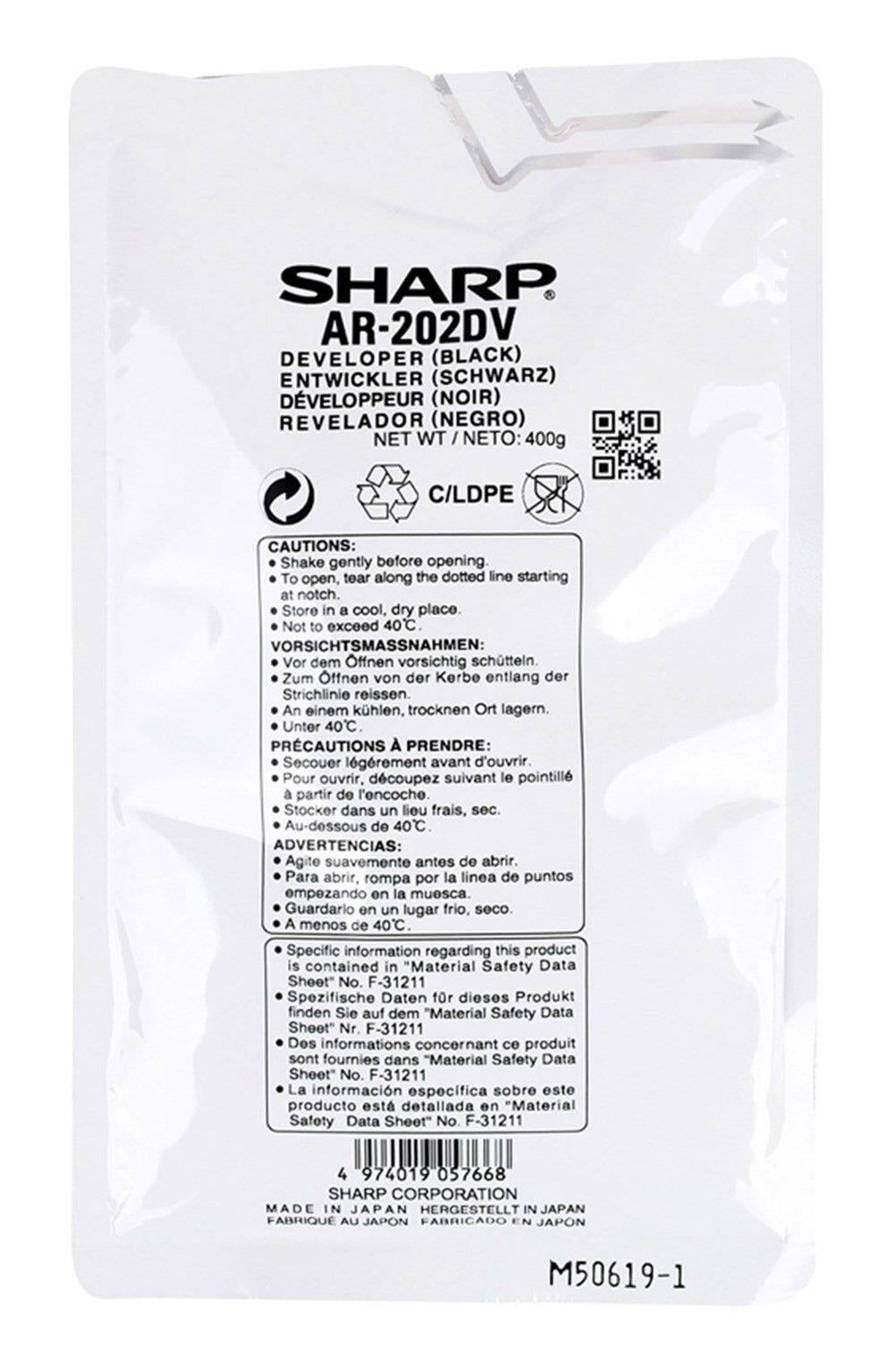 Sharp AR 202DV Orijinal Developer AR M160-161 162 163 205 5015 5016 5316 400g