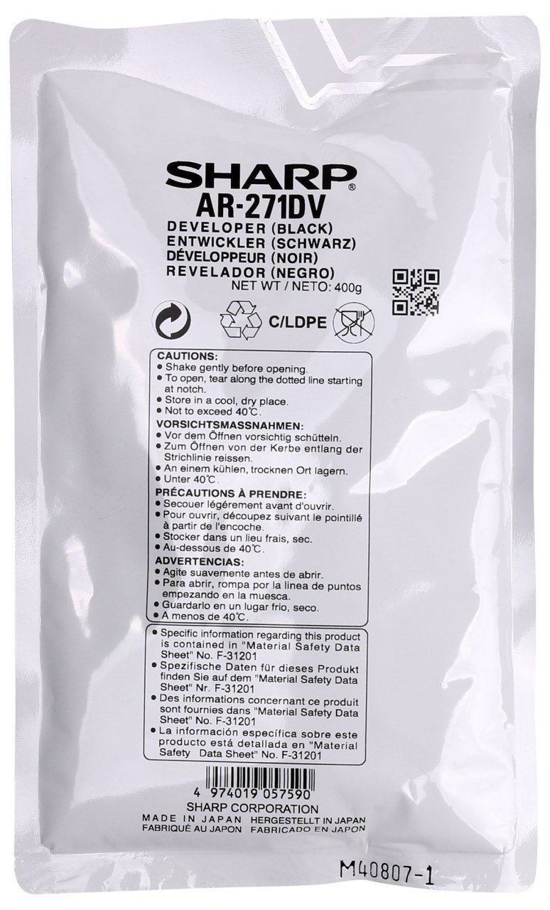 Sharp AR-271DV Orjinal Developer AR215 235 236 275 276 5127 ARM-208 M256 257 276