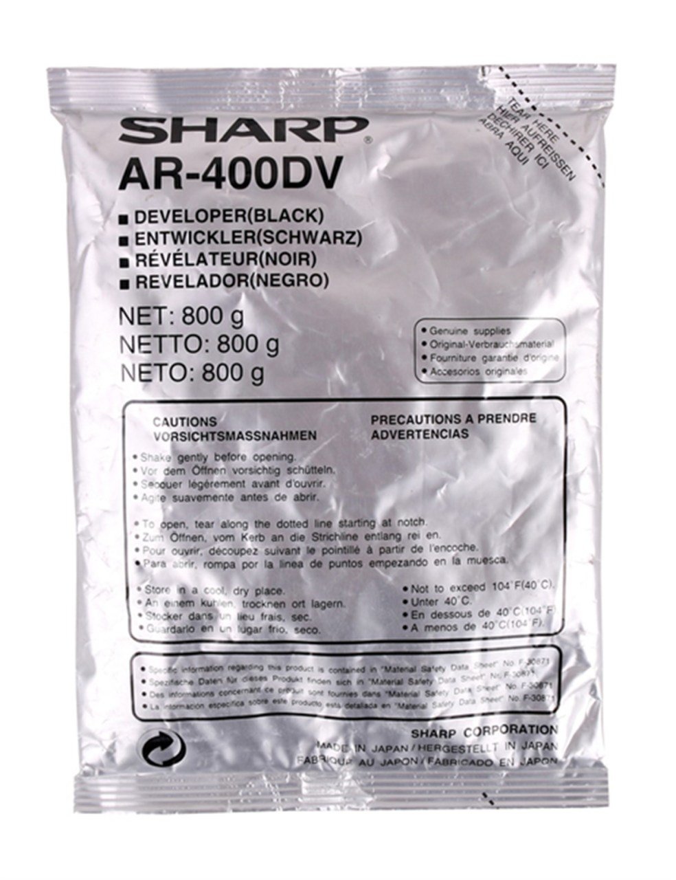 Sharp AR-336DV / AR-400DV Orjinal Developer AR-250-280-286-336-407 (800 GR)