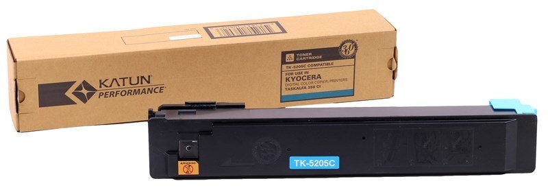 49343-Kyocera Mita TK-5205 Katun Mavi Toner Taskalfa -356ci CS-356ci