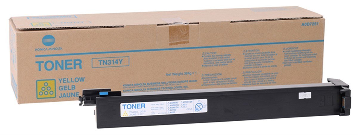 Minolta TN-314 Orjinal Sarı Toner C353,C200,C203,C253 (A0D7251)