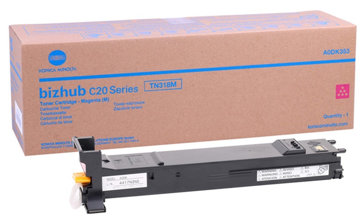 Minolta TN-318 Orjinal Kırmızı Toner Bizhub C20 A0DK353