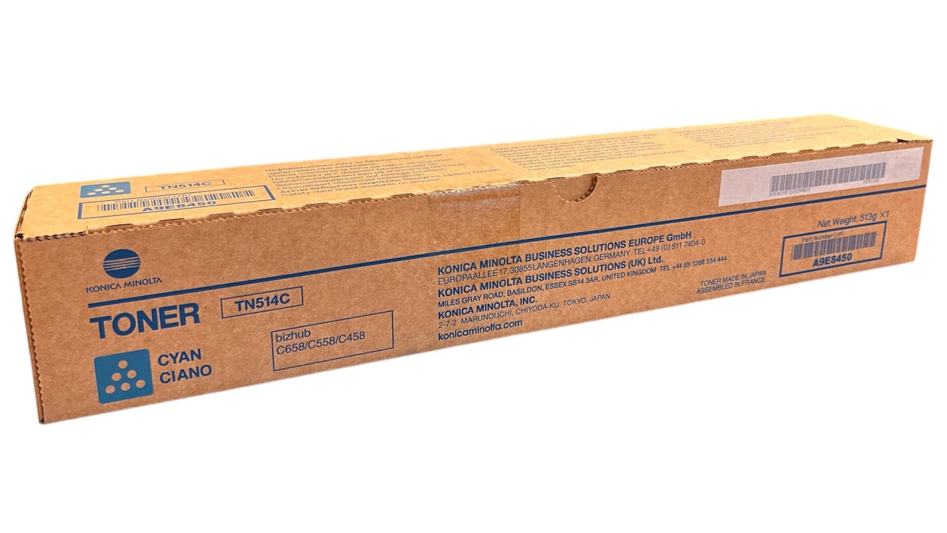 Minolta TN-514 Orjinal Mavi Toner C-458 C-558 C-658  A9E8450