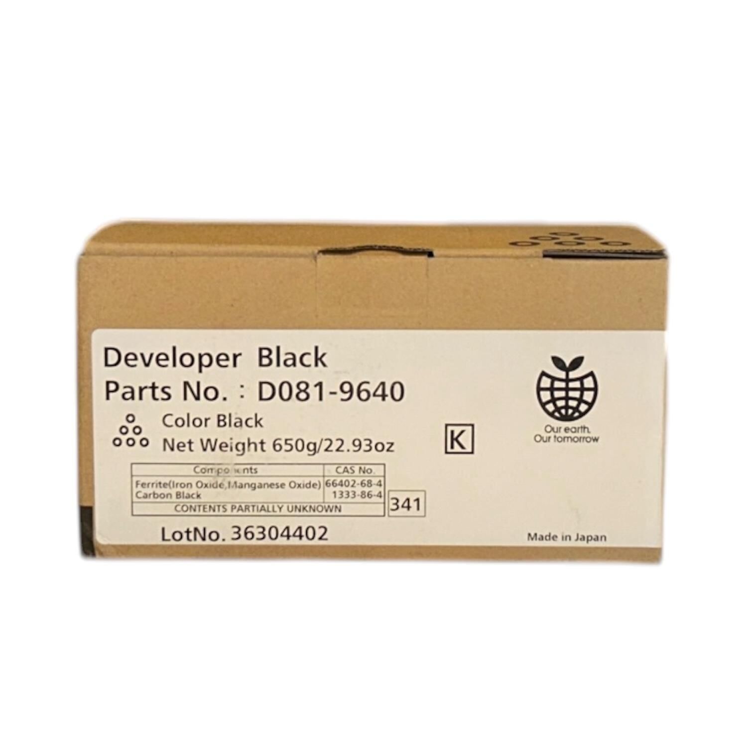 Ricoh C6501 C7501 Orijinal Siyah Developer  D0819640