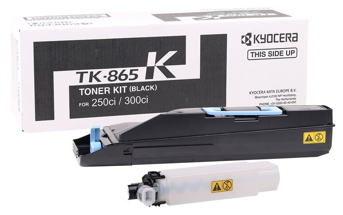 Kyocera Mita TK-865 Orjinal Siyah Toner Taskalfa  250ci 300ci