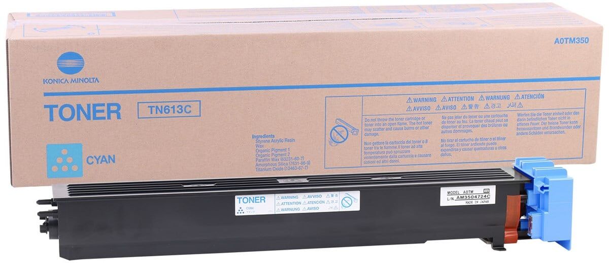 Minolta TN-613 Orjinal Mavi Toner C-452 C-552 C-652 A0TM450